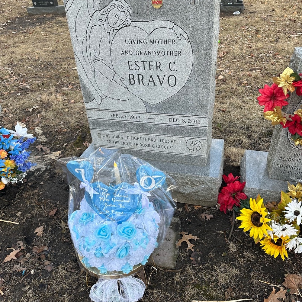 Blue and White Floral Arrangement